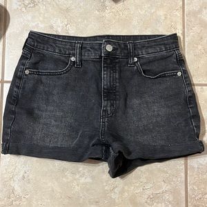 BLACK JEAN SHORTS
